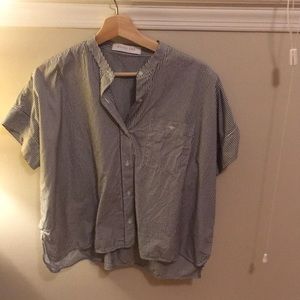 Everlane striped blouse